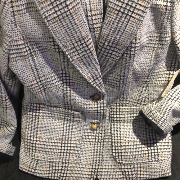 Plaid wool blazer - Picture 3 of 8